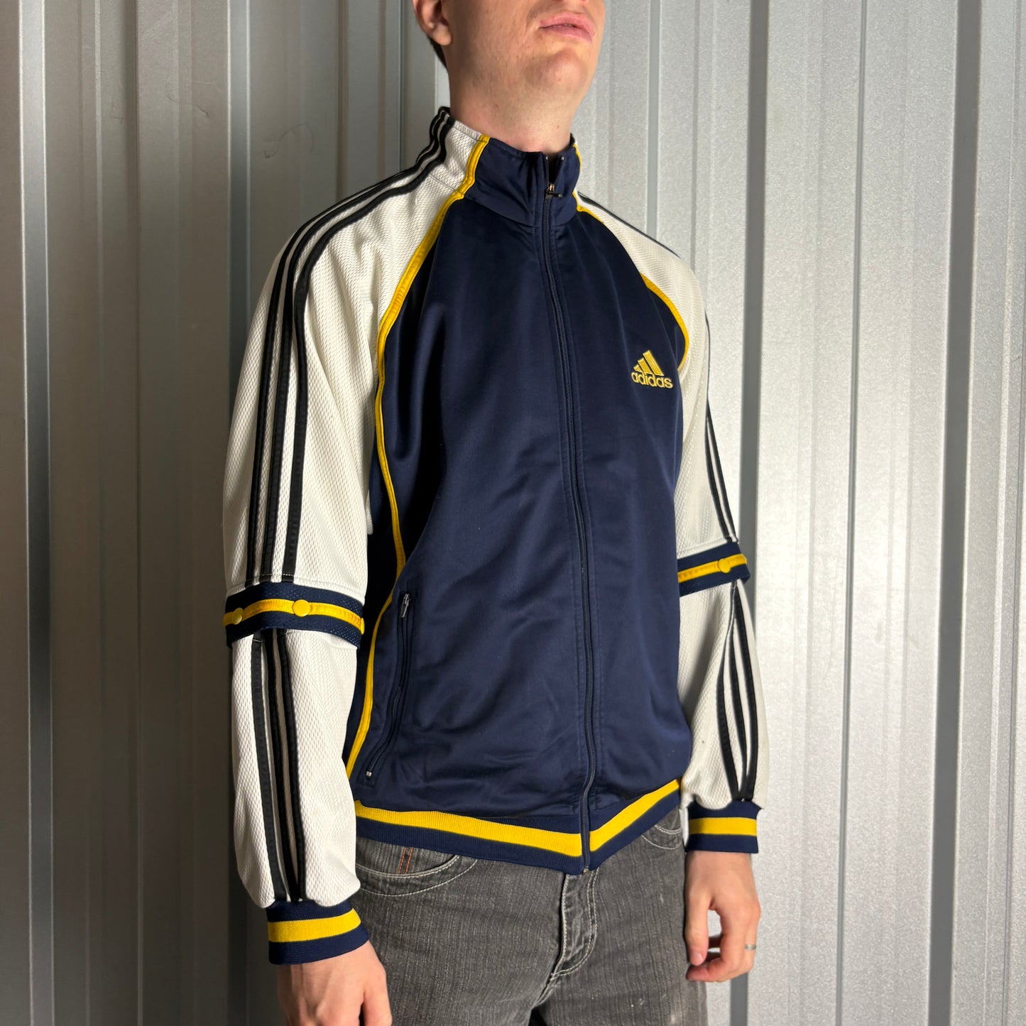 Vintage Adidas 90s Navy Tracksuit Track Jacket - M