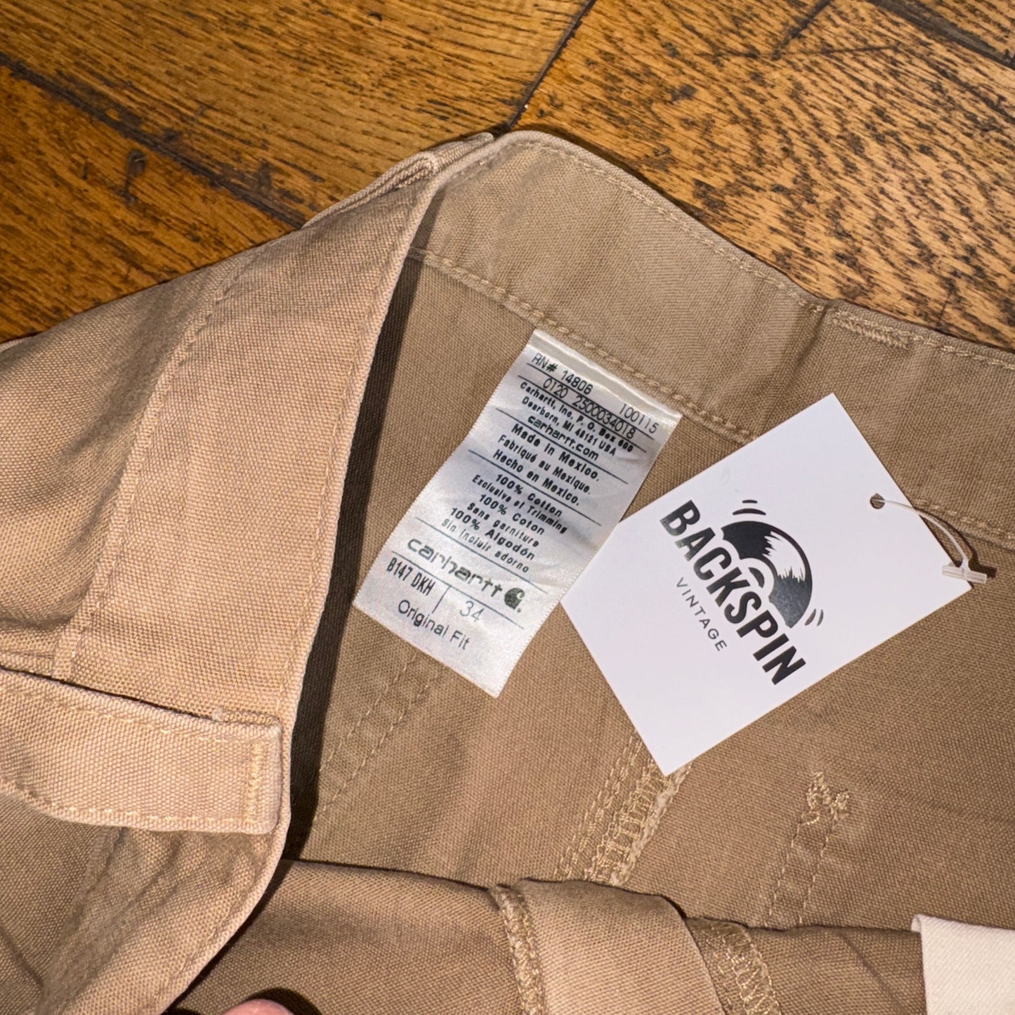 Vintage Carhartt Brown Workwear Baggy Carpenter Shorts - 34