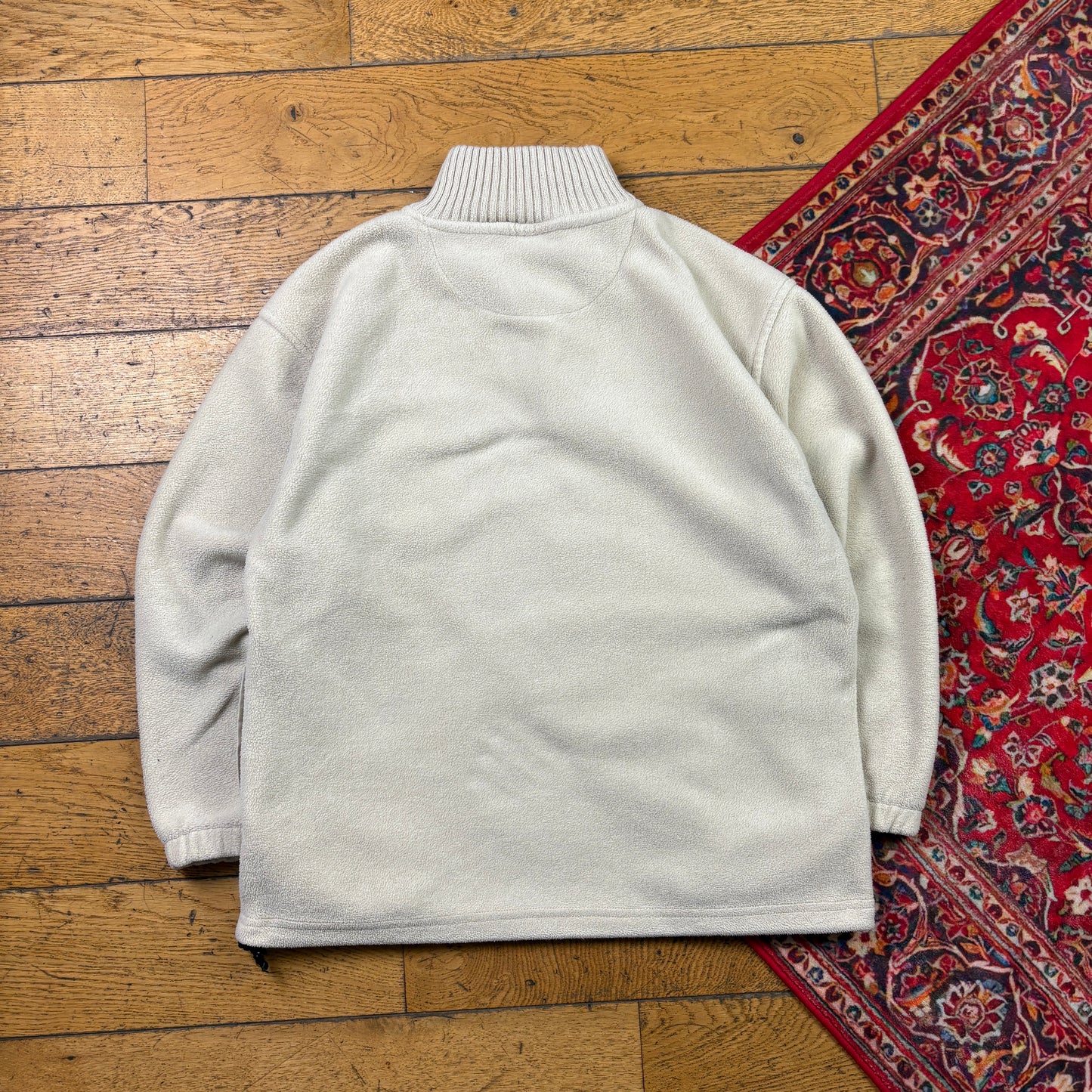 Vintage 90s Cream Gola Fleece Embroidered Sweatshirt - M