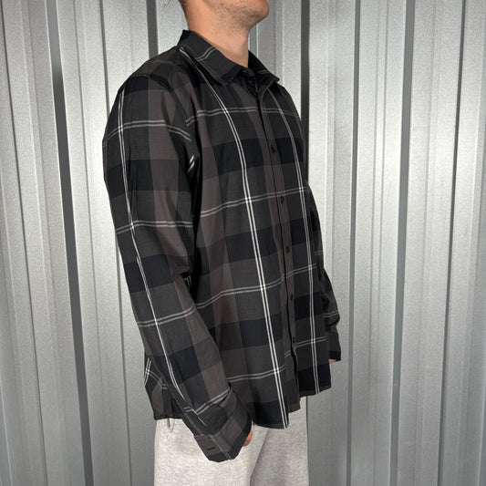 Oakley Black Grey Check Shirt - XL