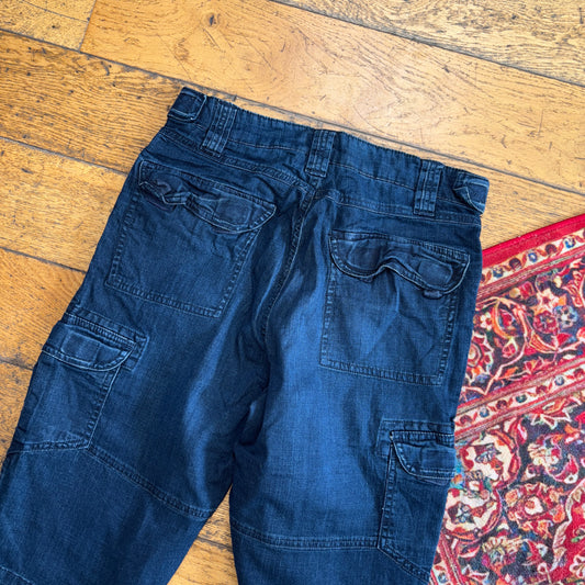 Vintage Bench Blue Cargo Shorts - 30