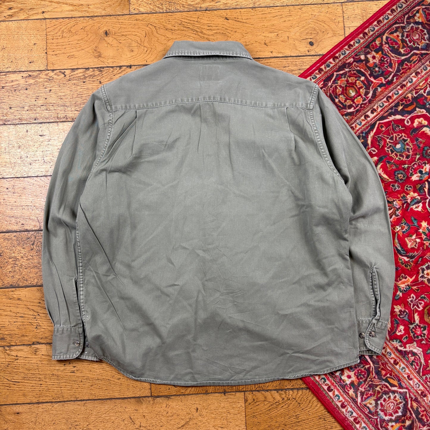 Vintage Wrangler Green Workwear Shirt - L