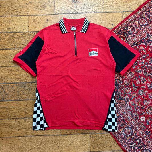 Vintage Marlboro Red Racing Polo Shirt - L