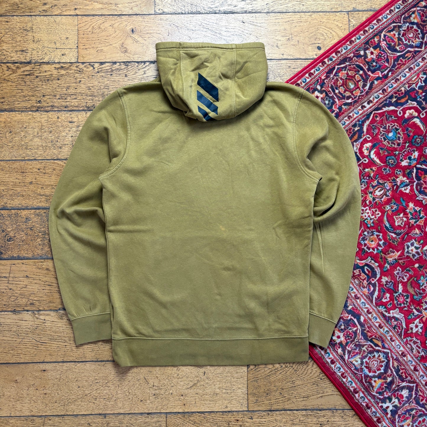 Vintage Oakley Green Brown Khaki Hoodie Sweatshirt - M