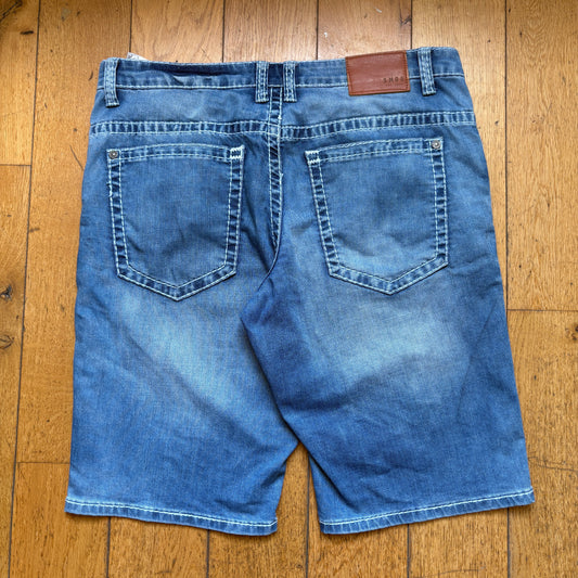Vintage Hip Hop Blue Shorts Jorts - 38