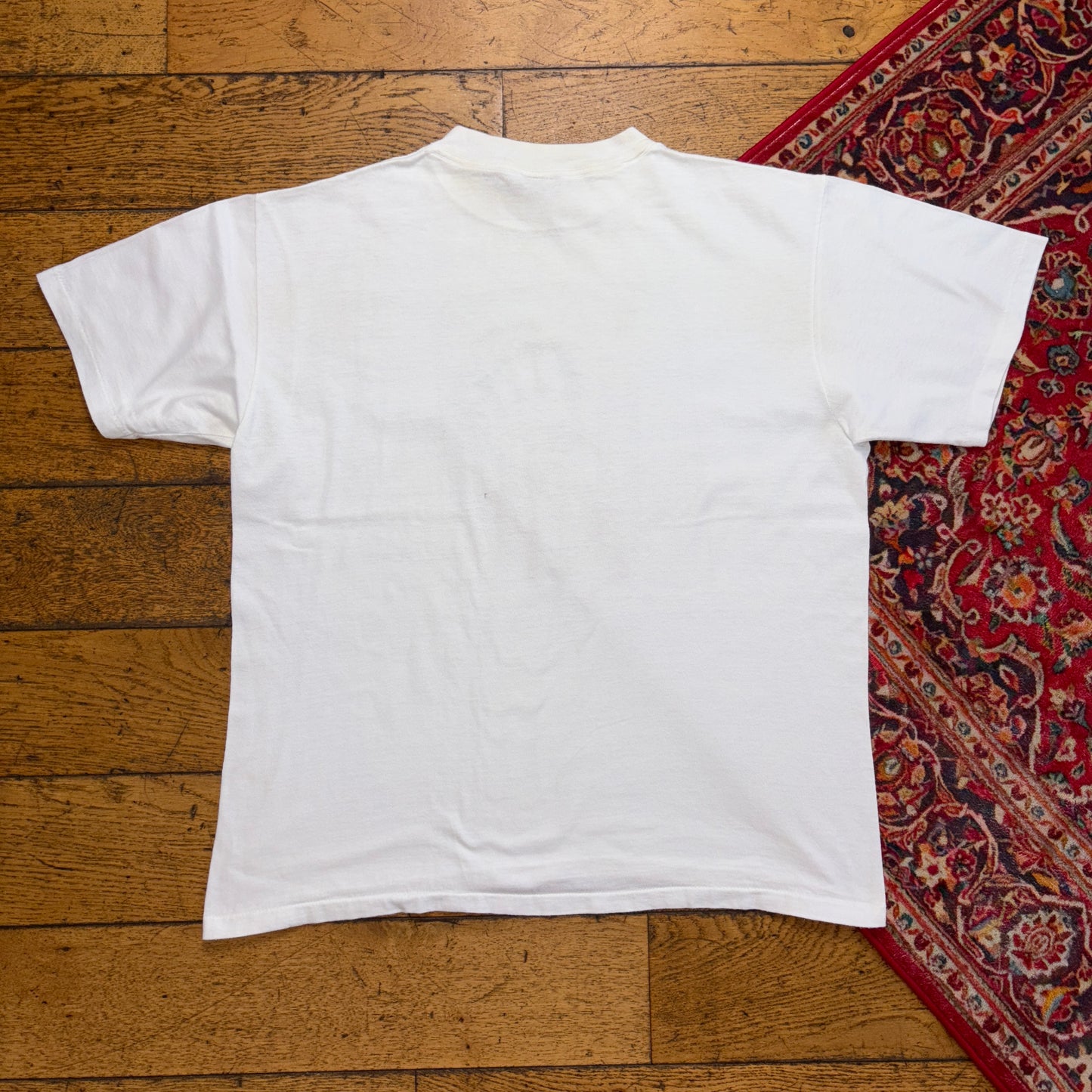 Vintage 1992 Mum White Funny Single Stitch Graphic T-Shirt - M