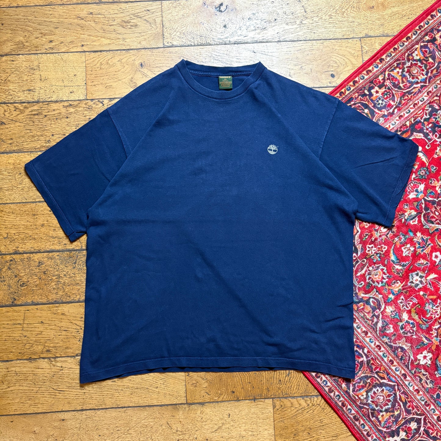 Vintage Timberland Navy Graphic T-Shirt - XL