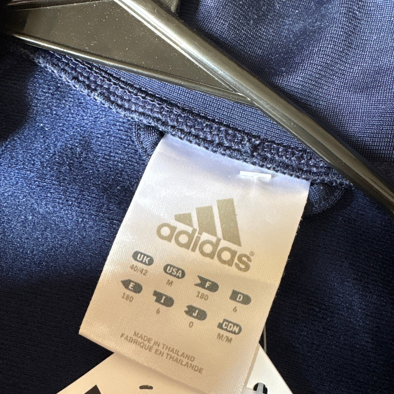 Vintage Adidas y2k Swoosh Navy Track Jacket - M