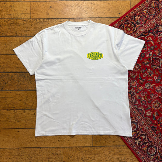 Vintage Carhartt WIP White Graphic T-Shirt - XL