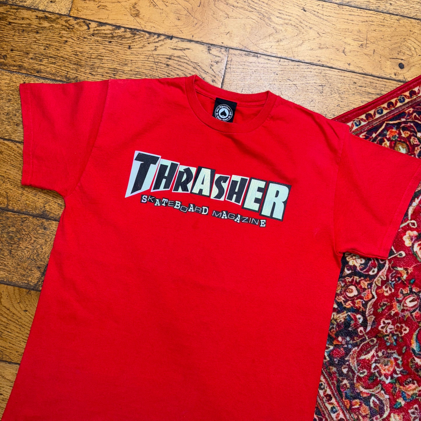 Vintage Thrasher Red Skate Graphic T-Shirt - S