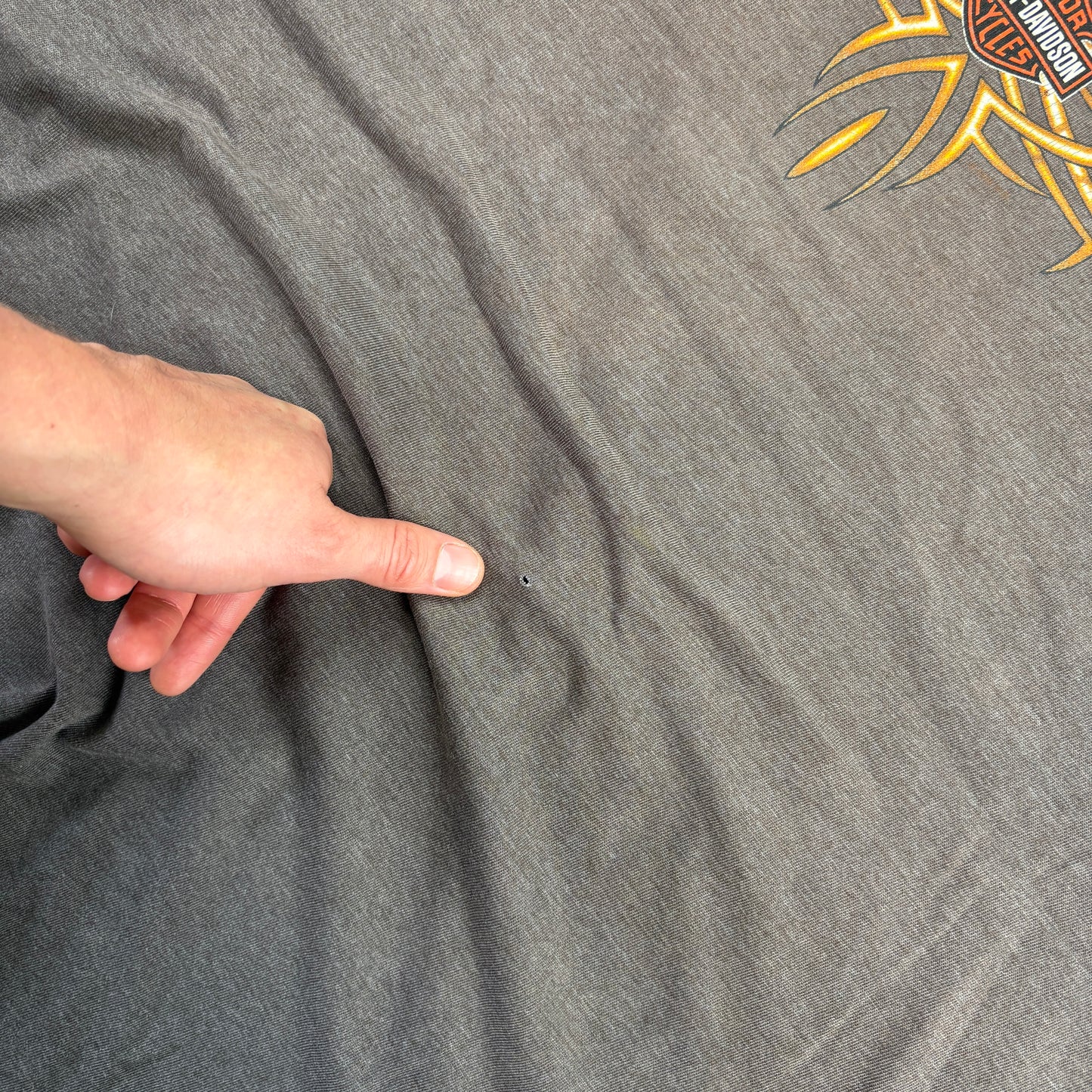 Vintage Harley Davidson Brown Faded Graphic T-Shirt - XL