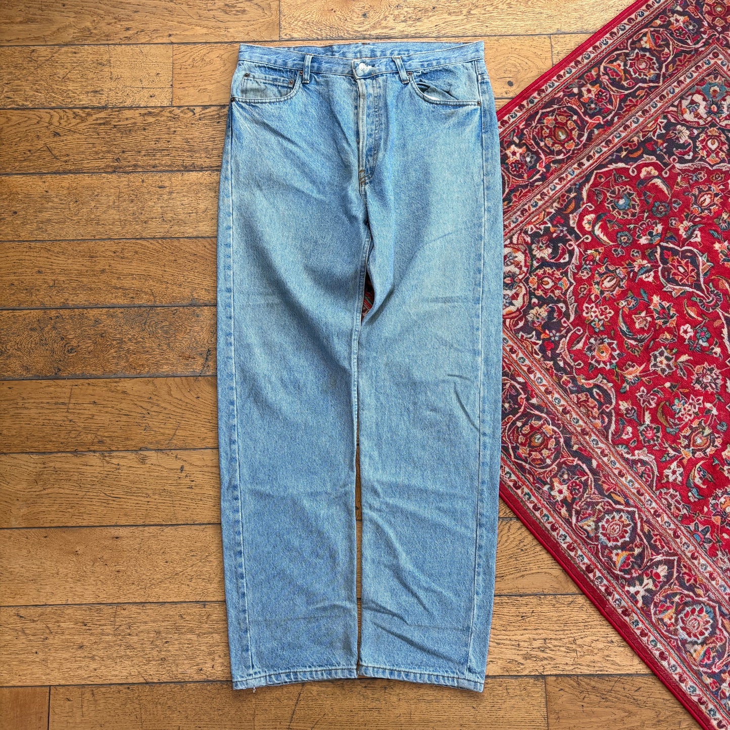 Vintage Levis 501 Straight Blue Denim Jeans - 36L