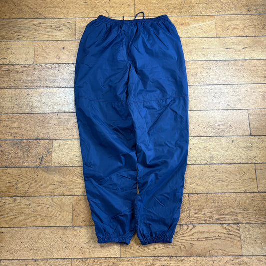 Vintage Nike Navy Baggy Tracksuit Sweatpants Track Pants Bottoms - L