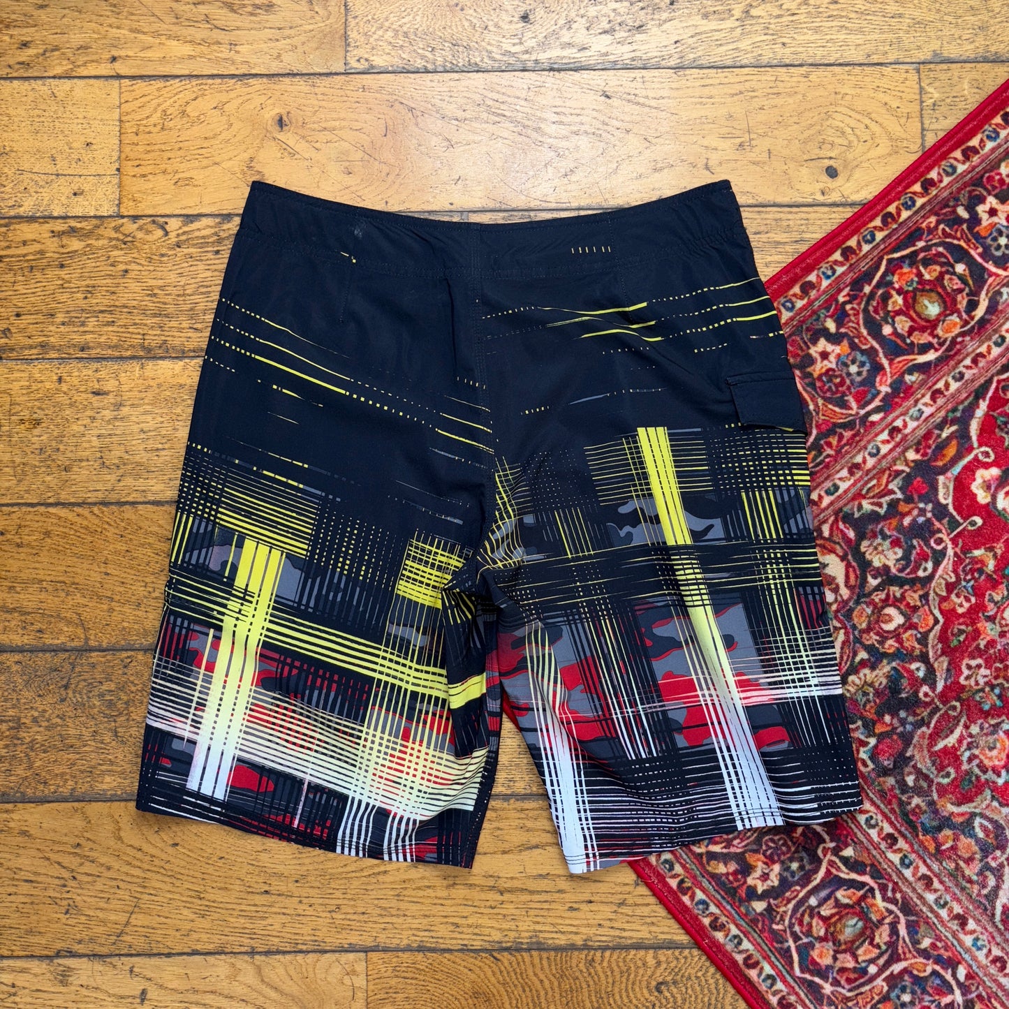 Vintage Oakley Surfwear Black Board Swimming Trunks Surfwear Shorts - 32