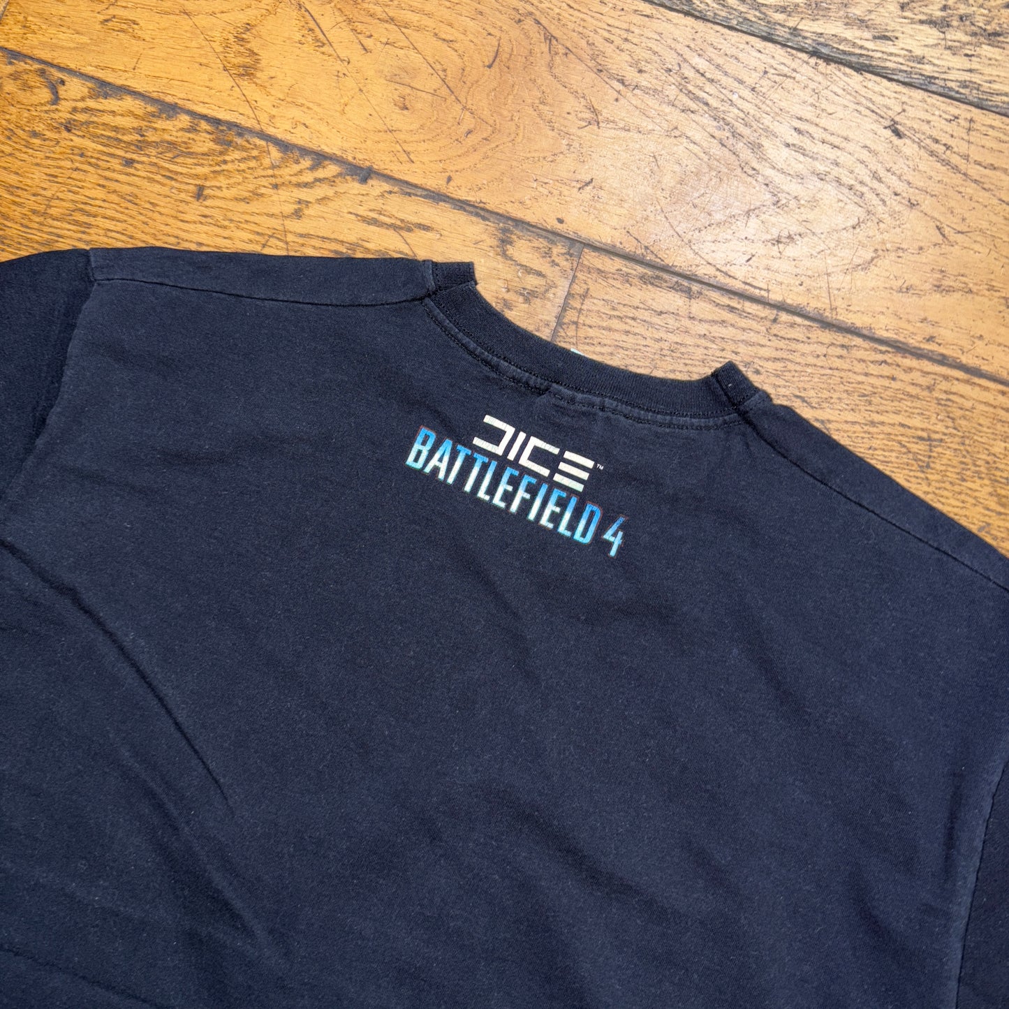Vintage Battlefield 4 Dice Black Graphic T-Shirt - S