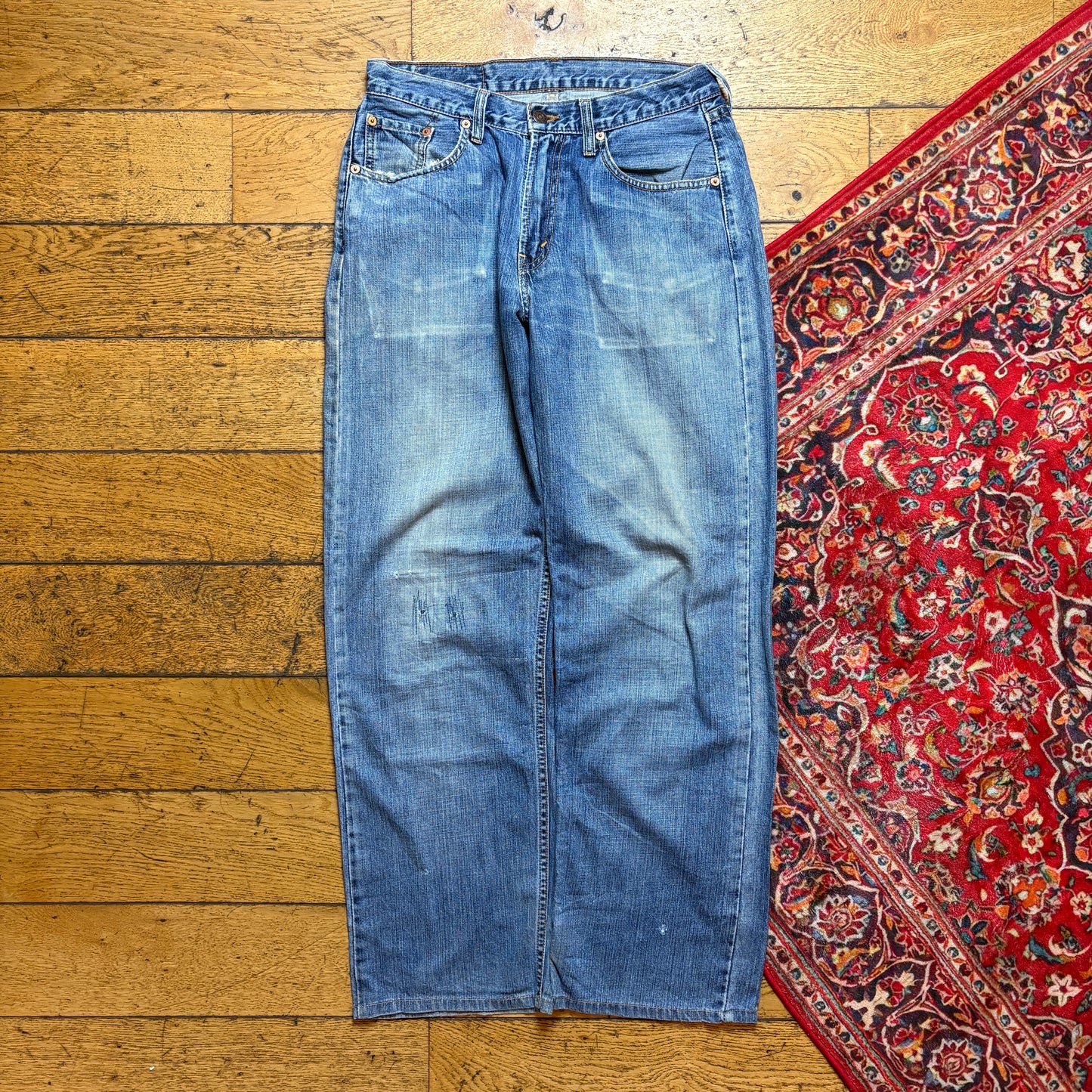 Vintage Levis 539 Baggy Blue Denim Jeans - 30R