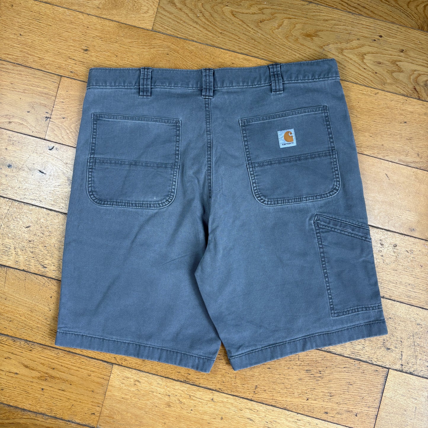 Vintage Carhartt Grey Workwear Baggy Carpenter Shorts -38