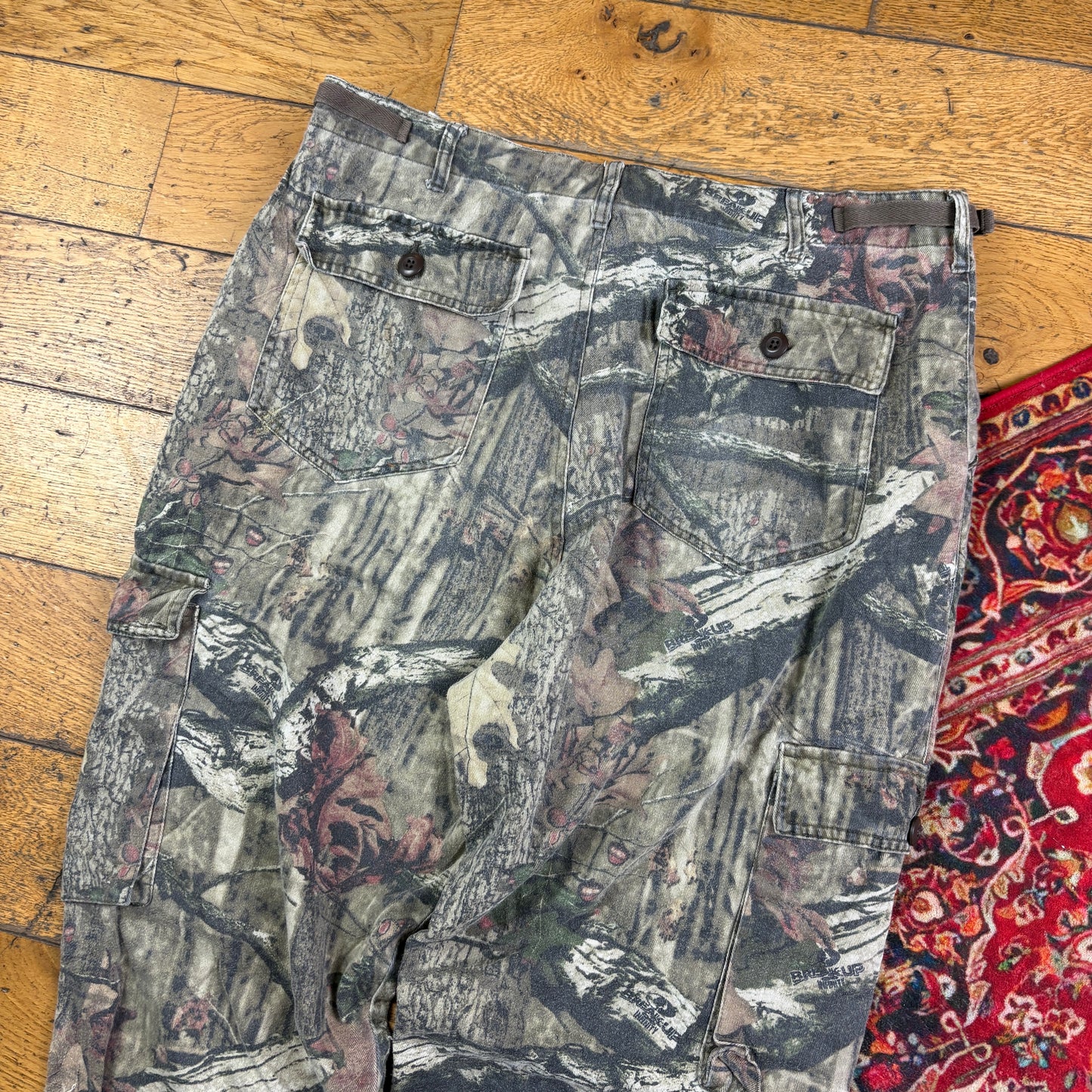 Vintage Real Tree Camo Green Hunting Workwear Trousers - 38