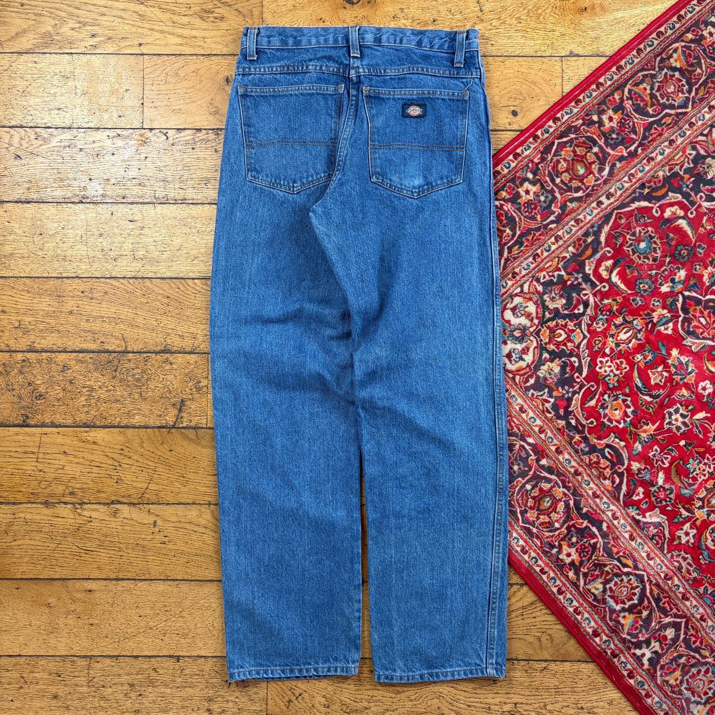 Vintage Dickies Blue Workwear Carpenter Baggy Jeans - 32