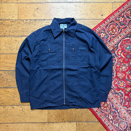 Vintage Replay Navy Lightweight Workwear Shirt Shacket Jacket - XS