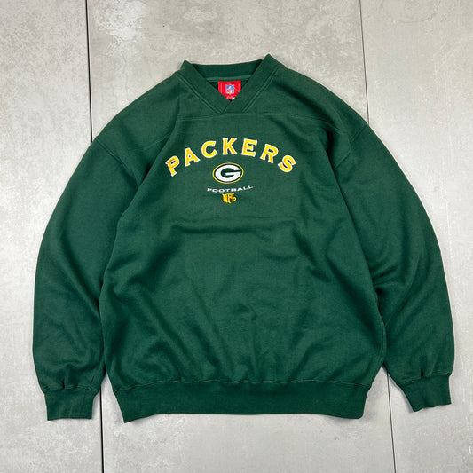 Vintage NFL Green Bay Packers Embroidered Sweatshirt - XL