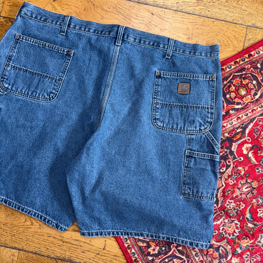 Vintage Carhartt Workwear Baggy Carpenter Blue Shorts - 46