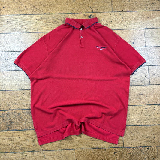 Vintage Ralph Lauren Polo Sport Red Polo T-Shirt - XL