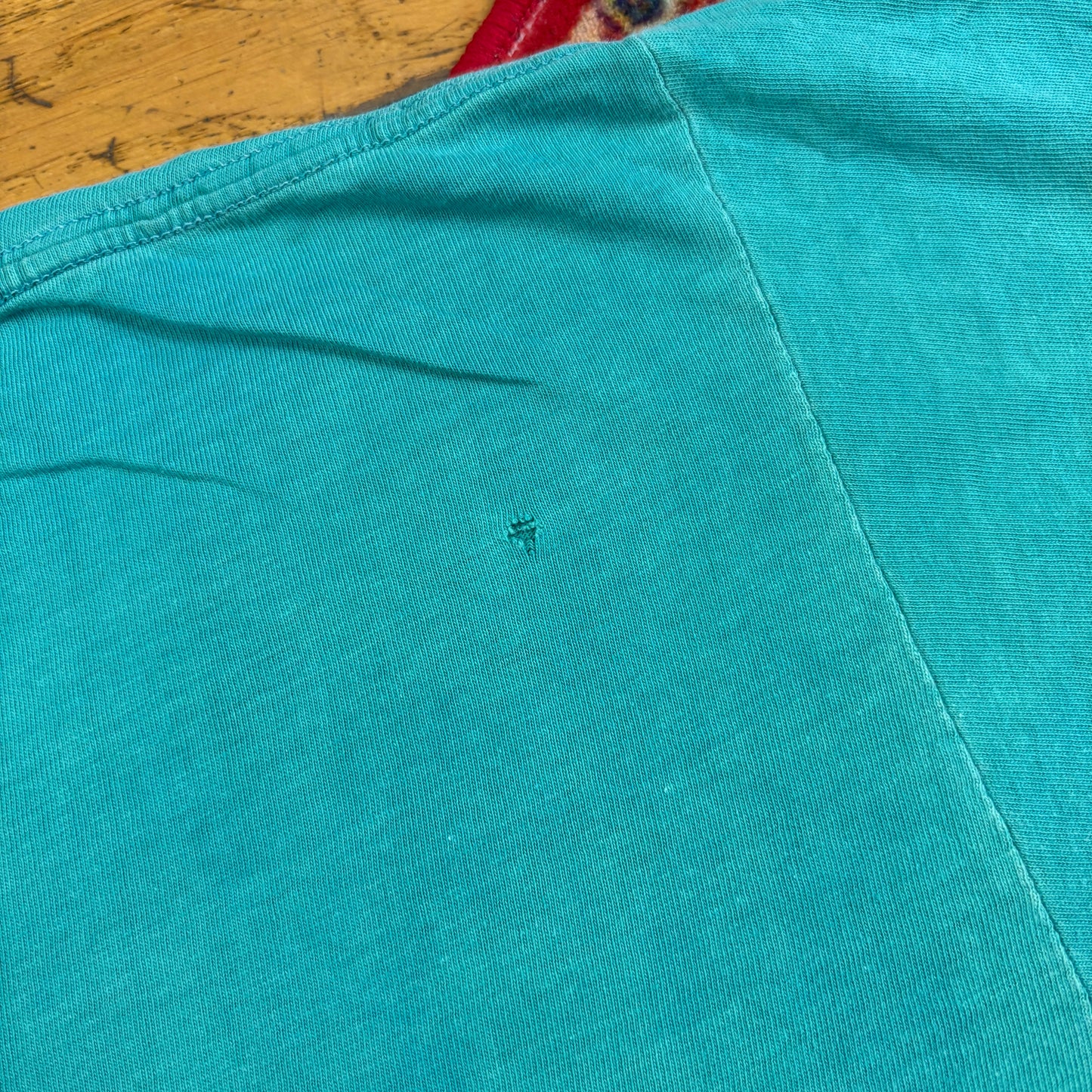 Vintage 90s Beer Gym Funny Blue Green Single Stitch Graphic T-Shirt - Xl