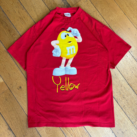 Vintage 90s M&Ms Red Single Stitch Graphic T-Shirt - S