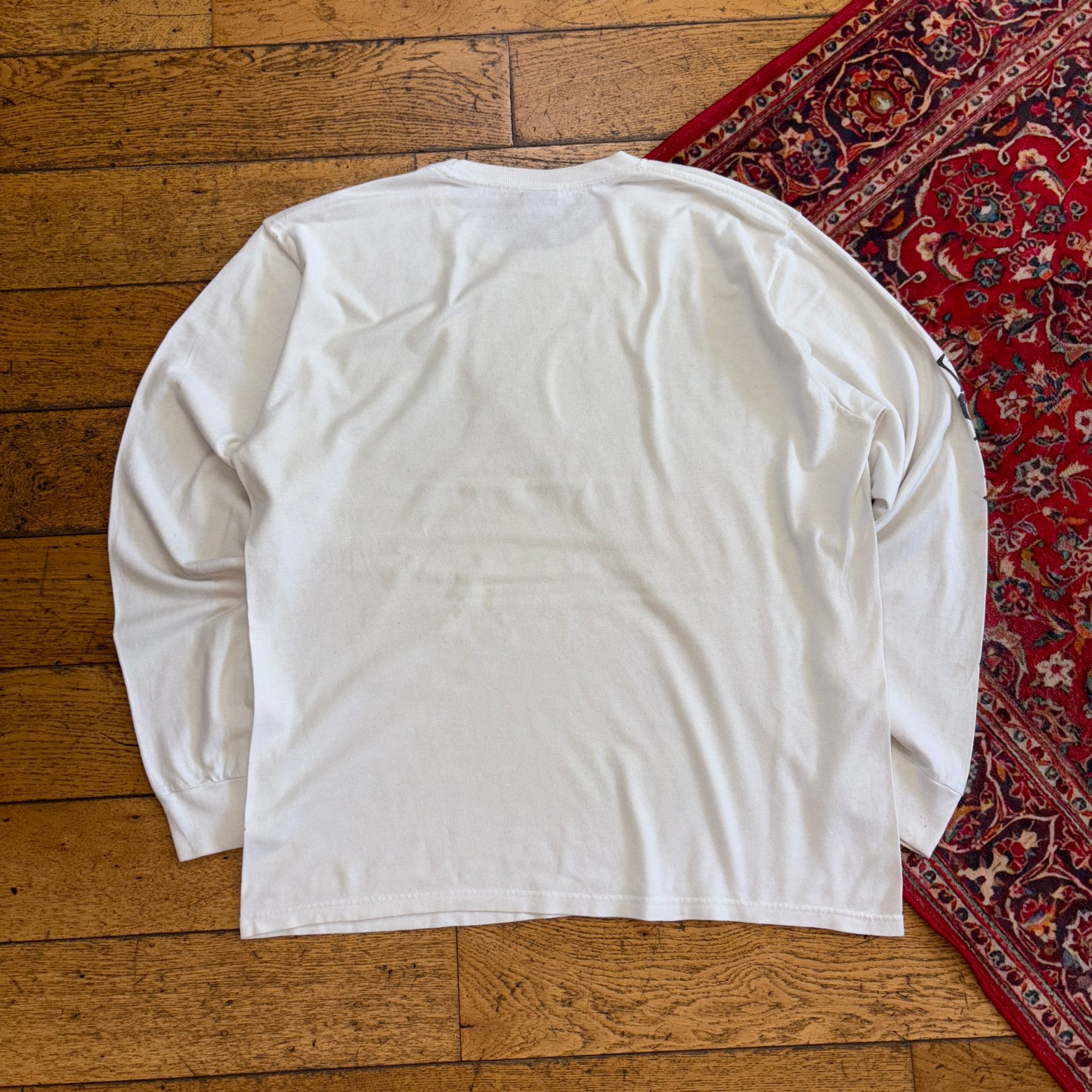 Vintage Stussy Our Legacy White Long Sleeve Graphic T-Shirt - L