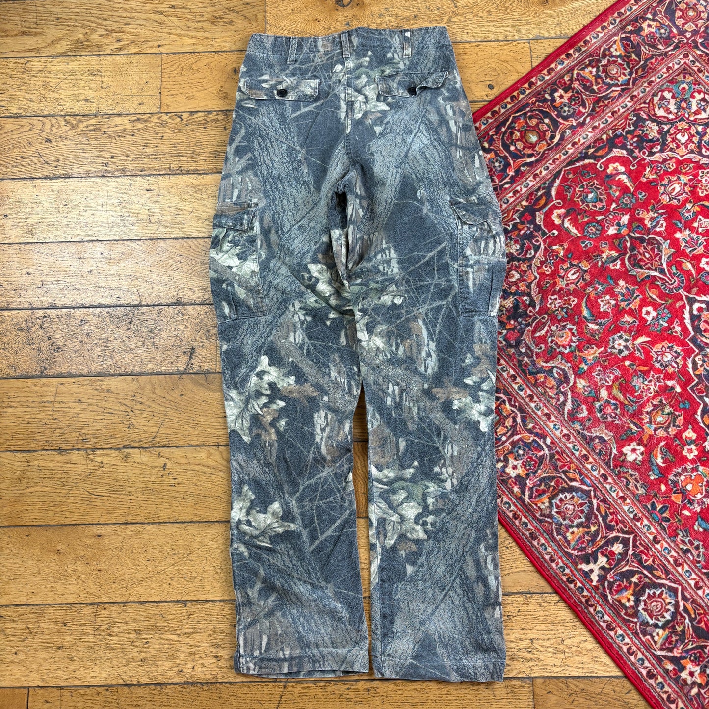 Vintage Real Tree Camo Green Hunting Workwear Trousers - 30