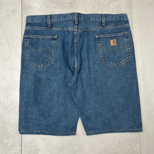 Vintage Carhartt Workwear Baggy Blue Carpenter Shorts - 42