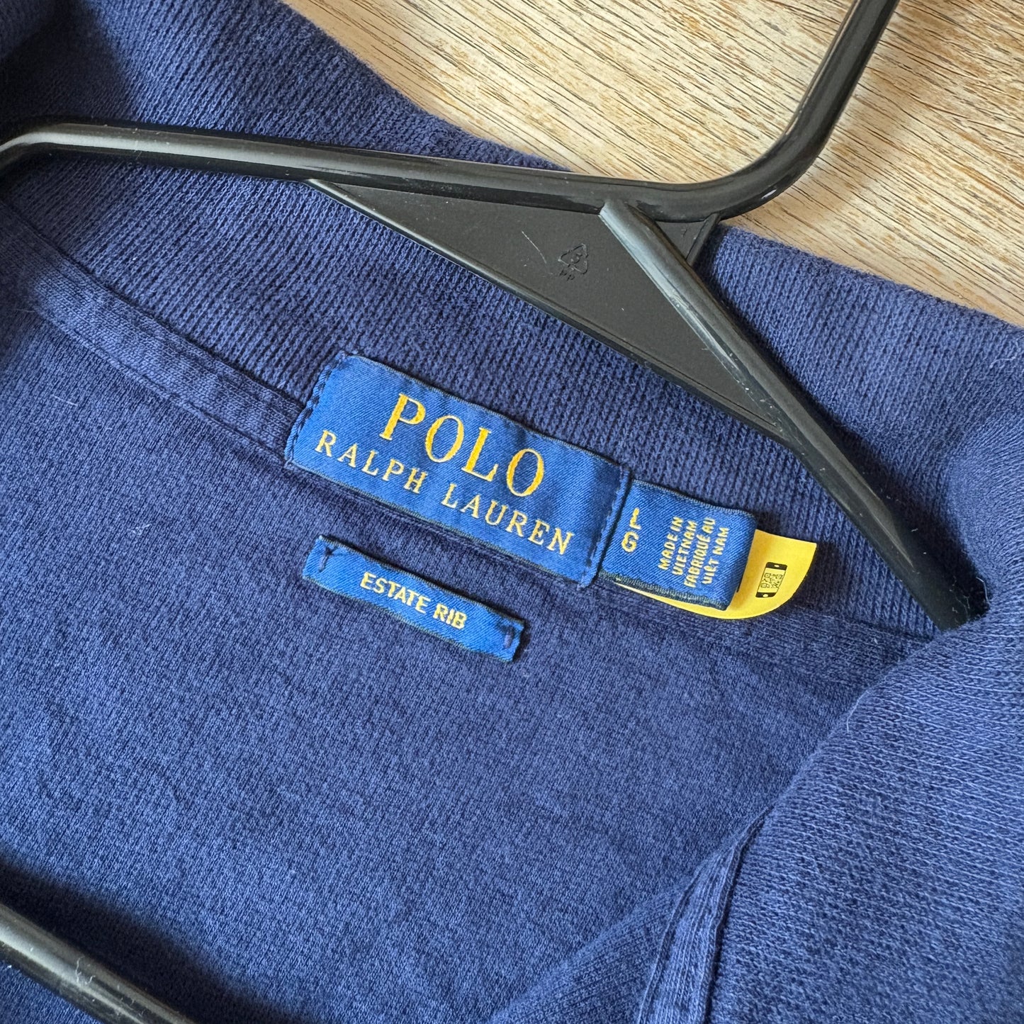 Vintage Ralph Lauren Navy Quarter Zip Jumper - L