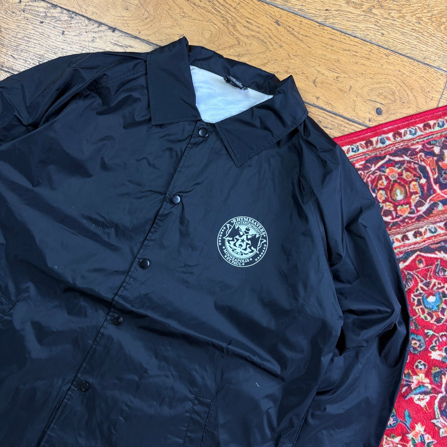 Vintage Black Nylon Coach Harrington Jacket - M