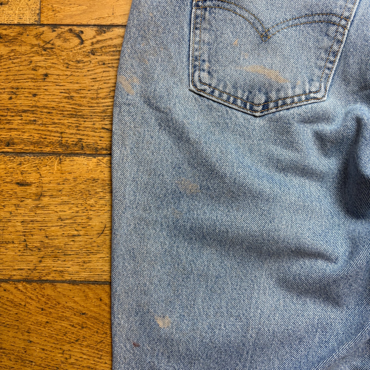 Vintage Levis 560 Baggy Tapered Orange Tab Blue Denim Jeans - 36R