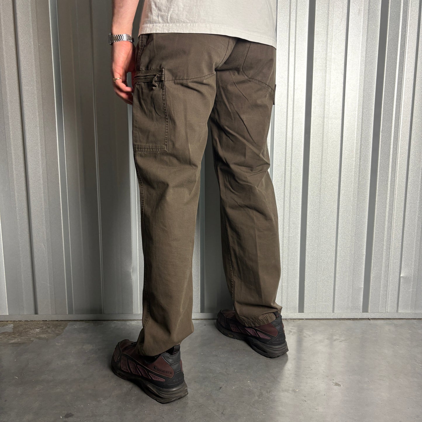 Vintage Timberland Brown Fatigue Y2K Trousers - 31R
