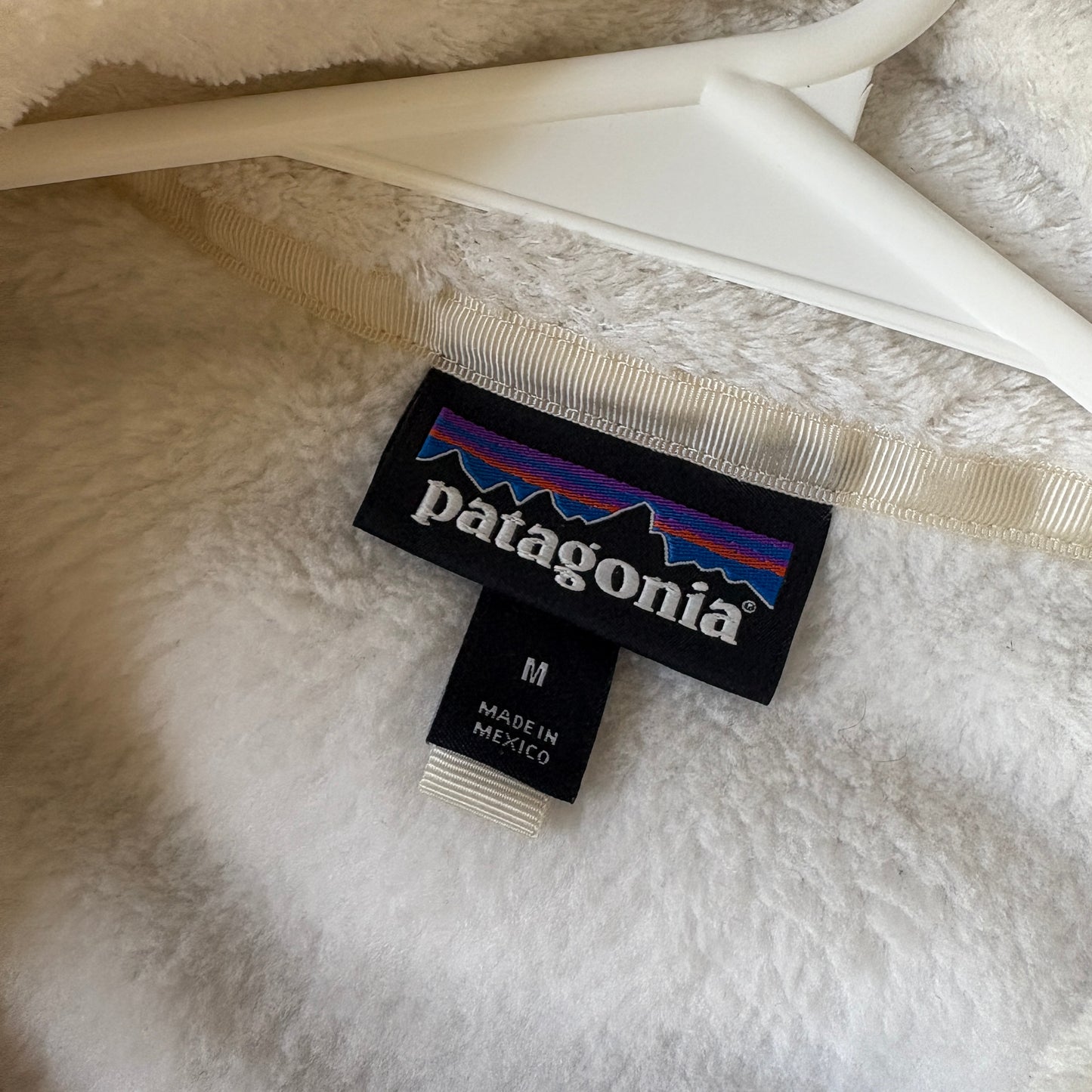 Vintage Patagonia Womens White Cream Fleece Synchilla Style Sweatshirt - M