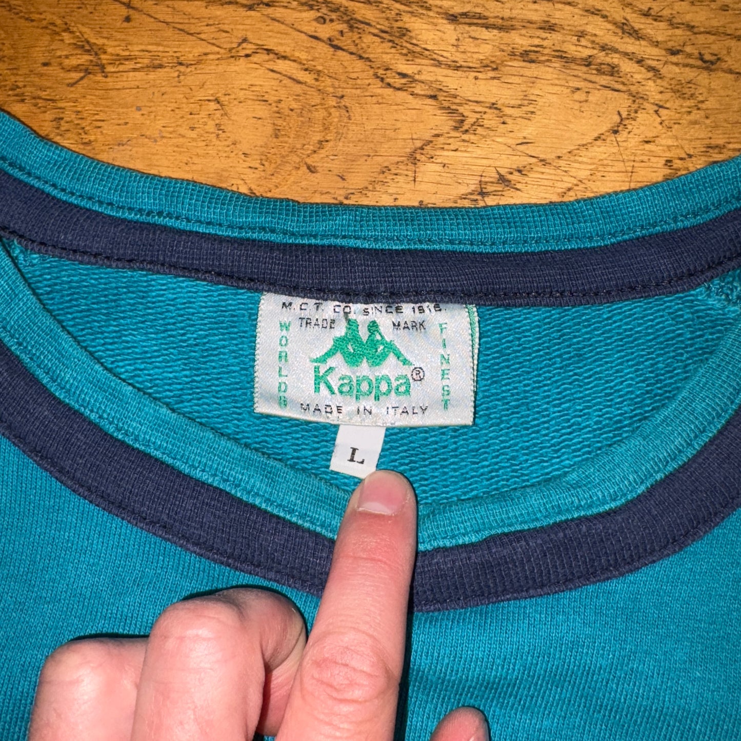 Vintage 90s Kappa Blue Sweatshirt - L