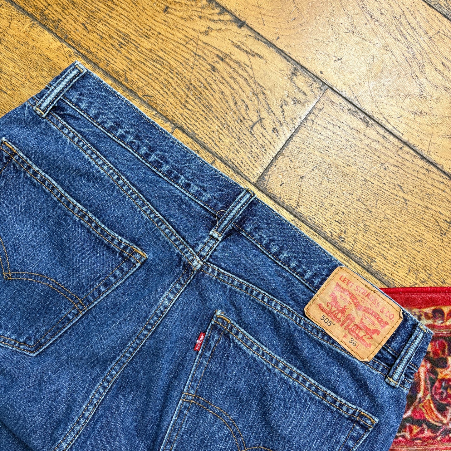 Vintage Levis 505 Blue Denim Shorts - 36