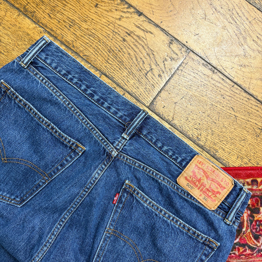 Vintage Levis 505 Blue Denim Shorts - 36