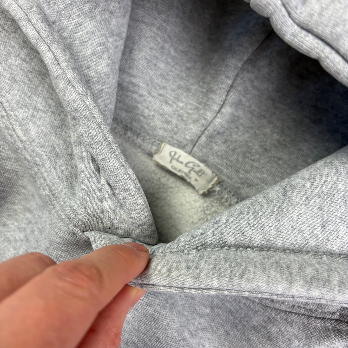 Vintage Newport Boxy Grey Hoodie Sweatshirt - L