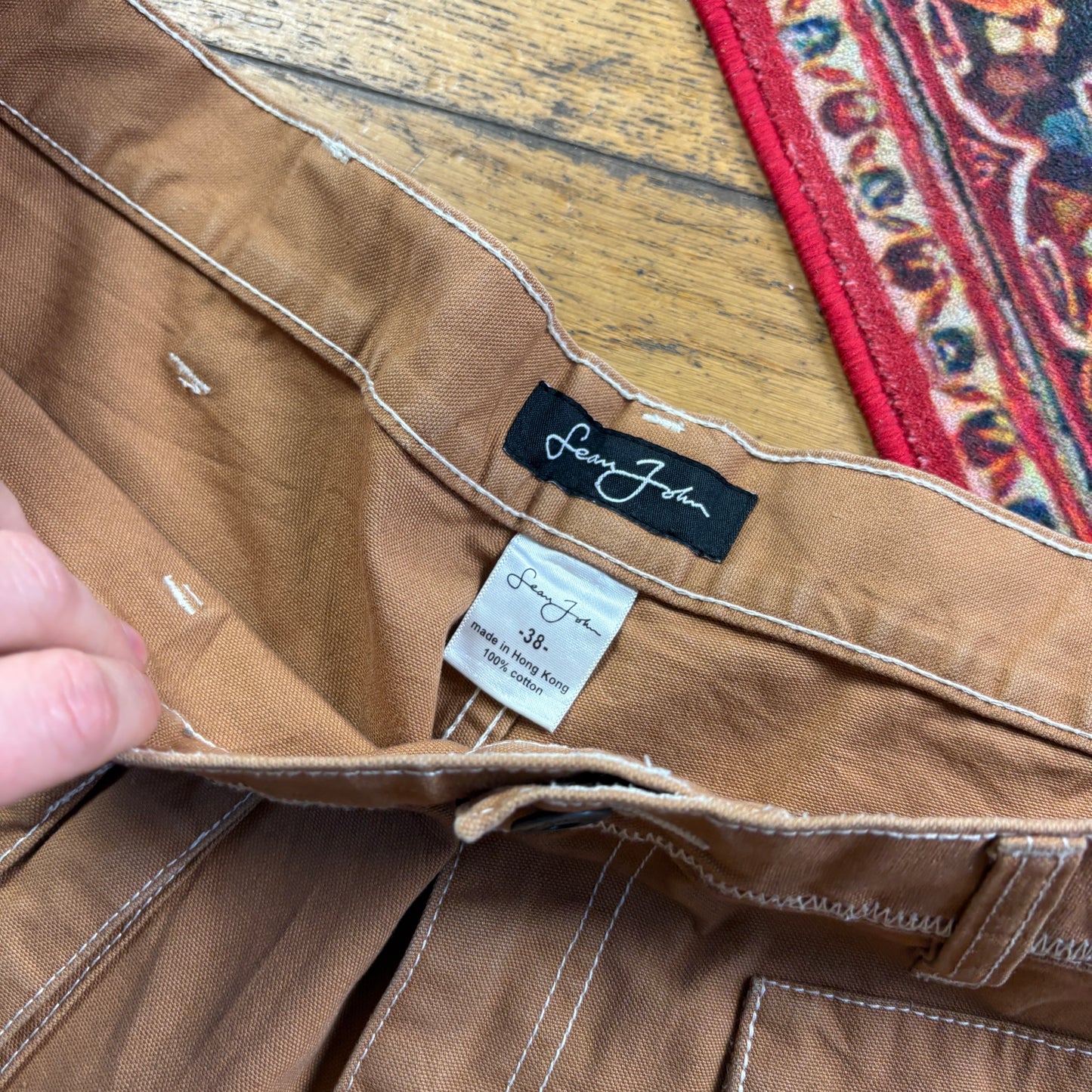 Vintage Sean John Y2K Hip Hop Carpenter Brown Trousers - 40