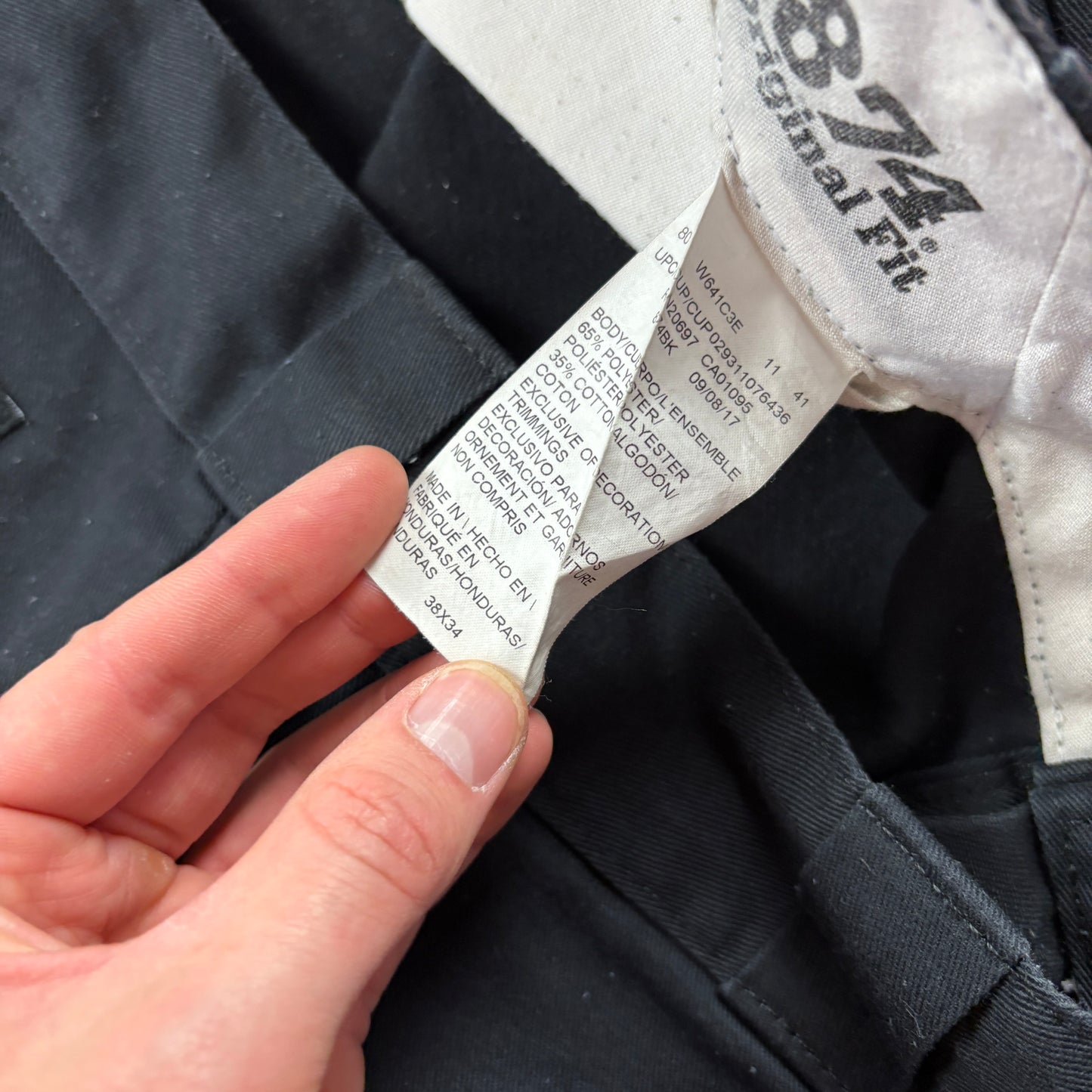 Vintage Dickies 874 Skate Black Trousers - 36