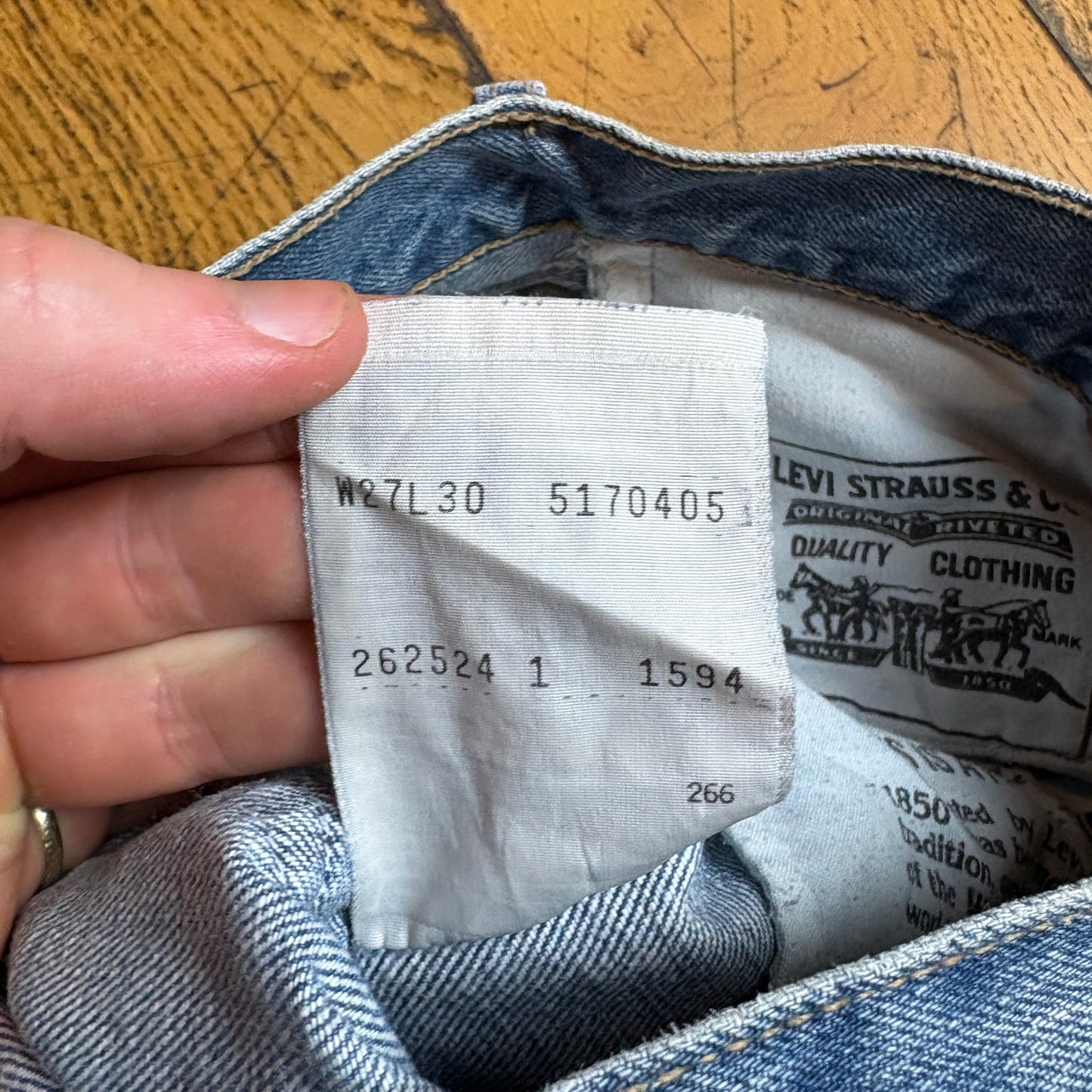 Vintage Levis 517 Baggy Tapered Womens Blue Denim Jeans - Size 8