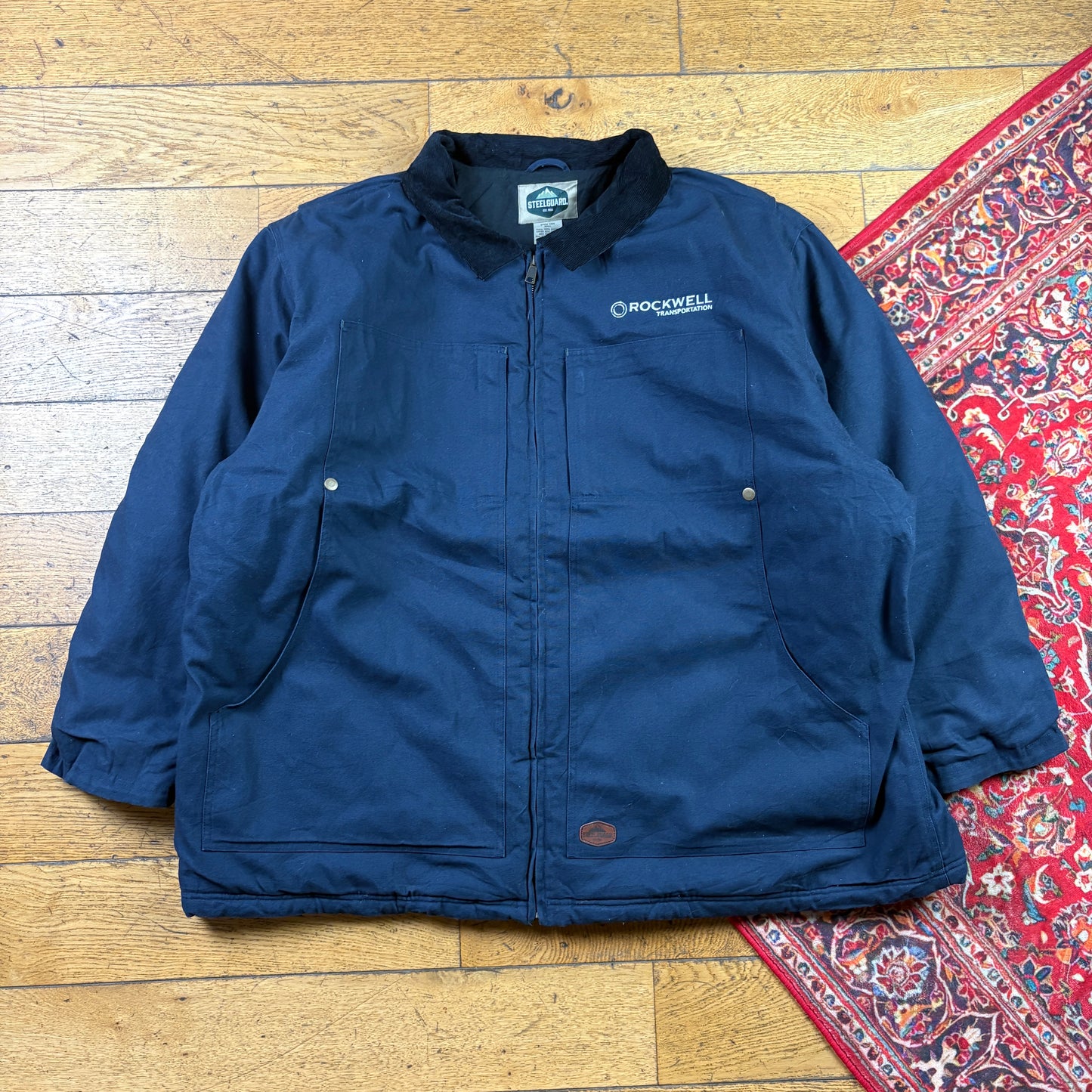 Vintage Navy Carhartt Chore Style Workwear Jacket - 4XL