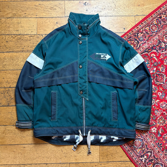 Vintage Fila Green Lined Jacket Parka Coat - XL