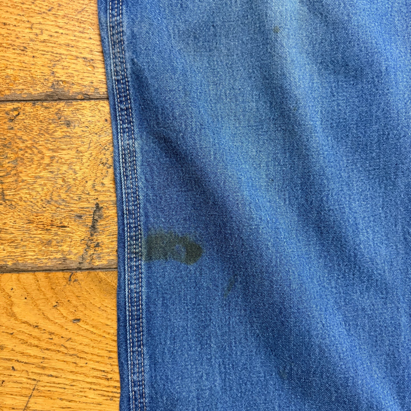 Vintage Carhartt Workwear Carpenter Baggy Blue Jeans - 33R