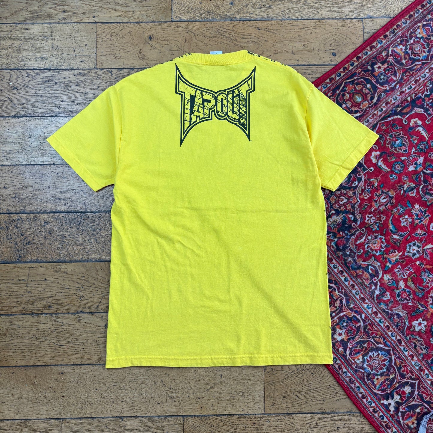 Vintage Tapout Tap Out Yellow Graphic T-Shirt - S