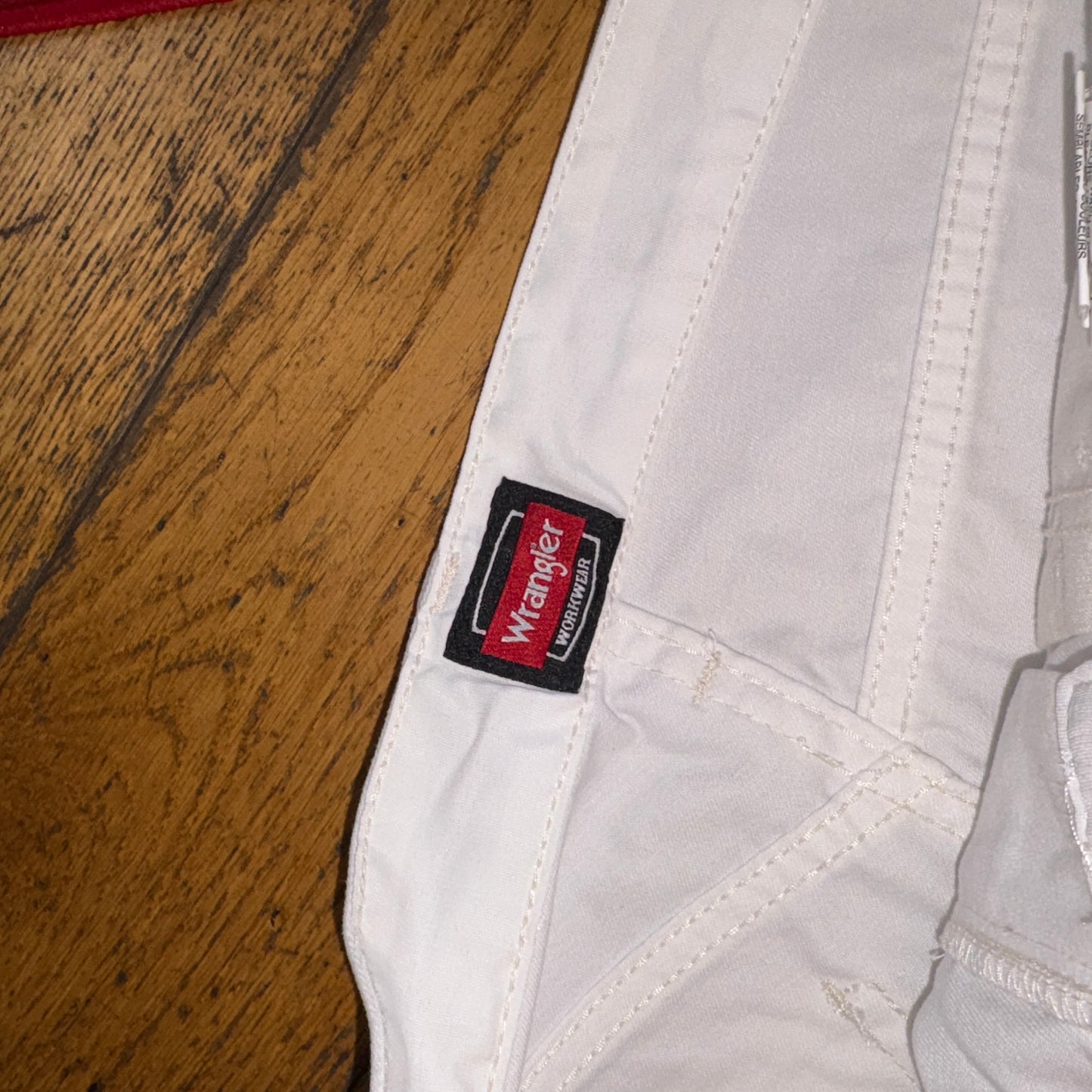 Vintage Wrangler White Carpenter Workwear Baggy Trousers - 33S