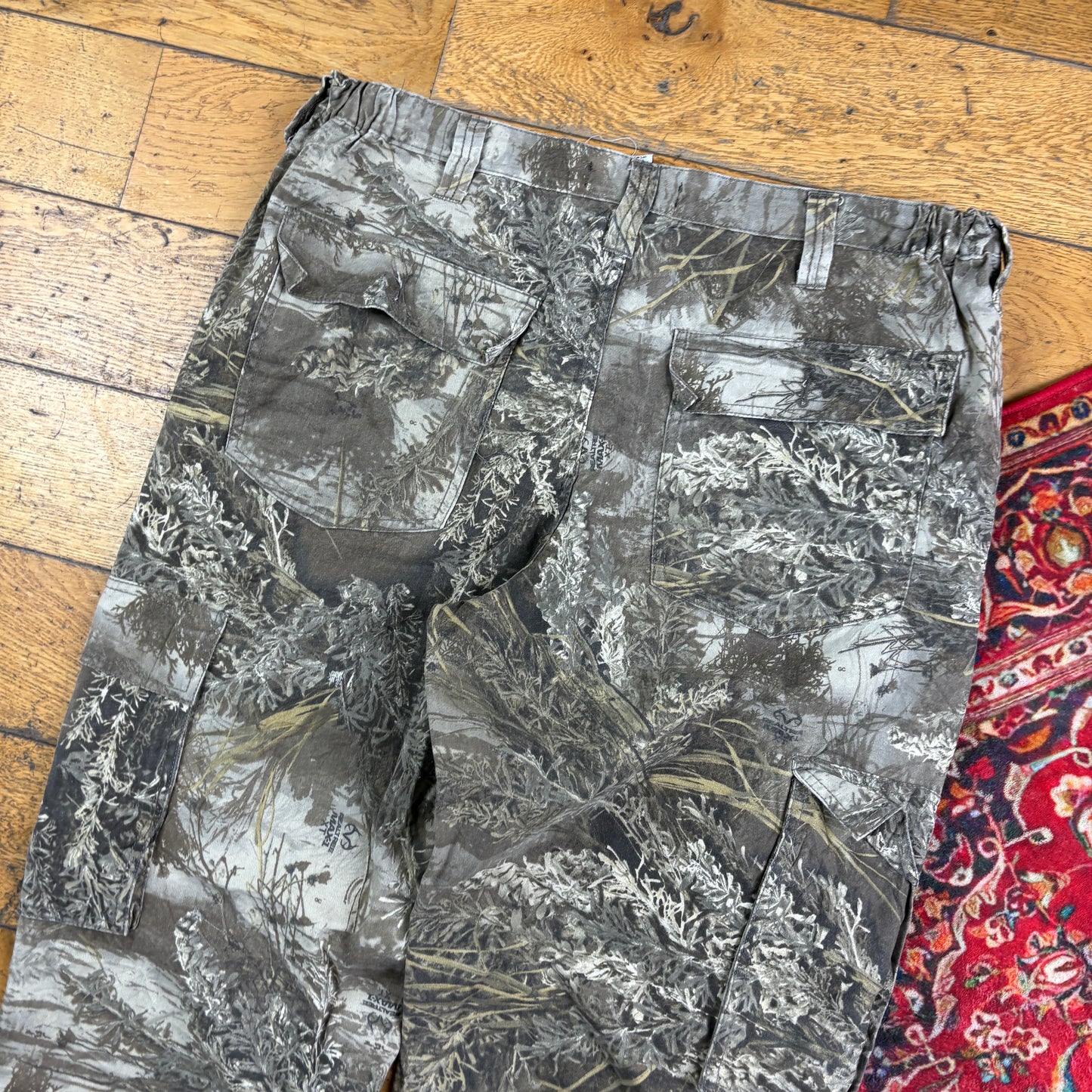 Vintage Real Tree Camo Green Hunting Workwear Trousers - 38